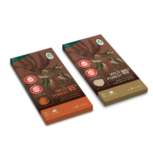 שוקולד מריר 85% עם תוספת פטריות