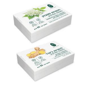 לכסניות ללעיסה בתוספת תמציות צמחי מרפא