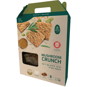 Mushroom Crunch | קרקר זרעים עם פטריות